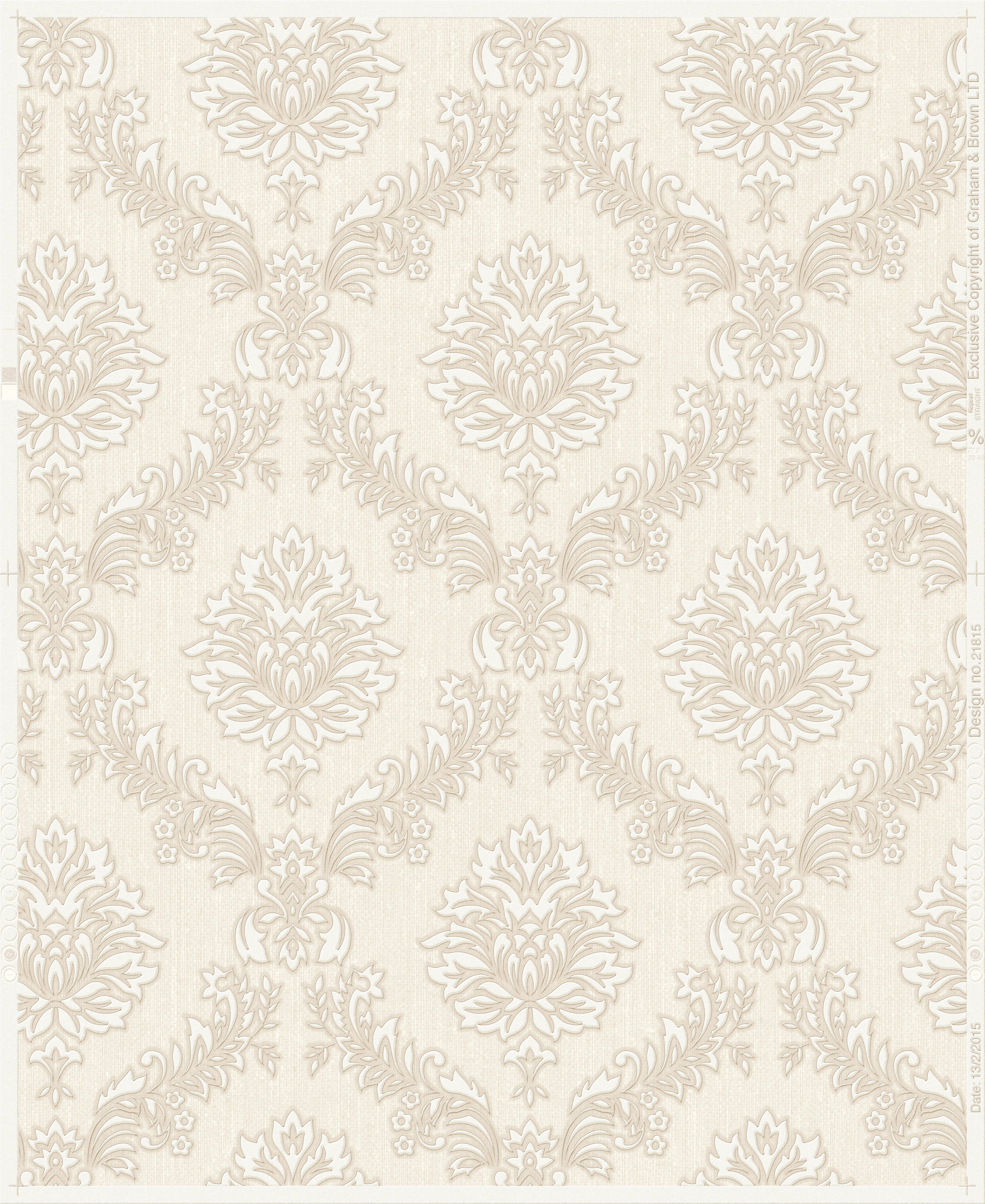 Graham & Brown Oxford Jacquard 33' x 20" Damask Wallpaper & Reviews